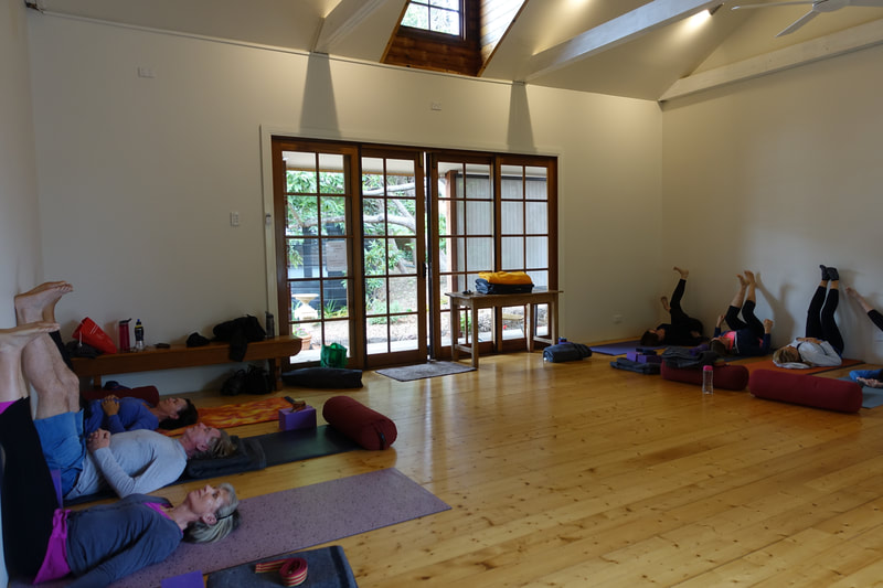 Yoga retreat space in the Blue Mountains for teachers and their students.